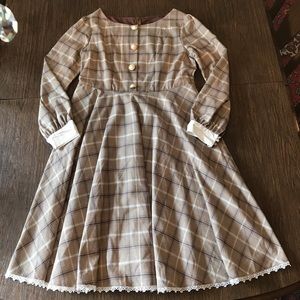 Vintage Style Plaid Dress